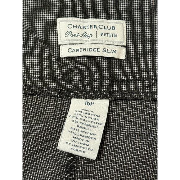 Charter Club Pant Shop Pull-On Printed Pants, Cambridge Slim, Size 16P - Picture 6 of 6
